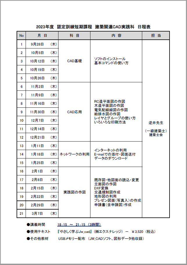 日程
